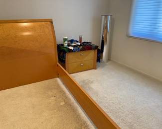 Night stand with matching king bed