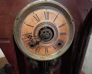 Backside of Antique Mantel Clocks ~ Warren Telechron & Seth Tomas Tudor Model
