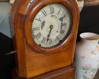Backside of Antique Mantel Clocks ~ Warren Telechron & Seth Tomas Tudor Model
