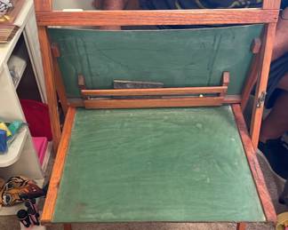 Vintage Childs Workstation Chalk Board