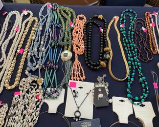 Assorted Costume and Sterling Jewelry, Gold Plated and Sea Shells