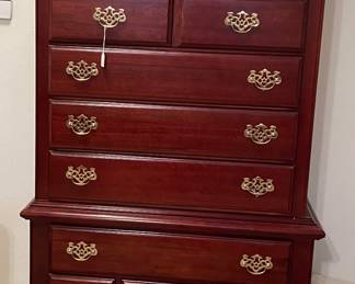 Mahogany Highboy Chest of Drawers