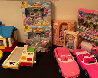 Vintage Assorted Toys Fischer Price, Mattel