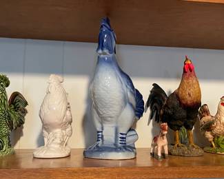 Assorted Styles of Roosters Ceramic, Salt & Pepper Shakers, Bombay