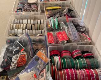 Assorted Ribbon both Fabric and Crafting