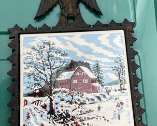 Hot Plate Snow Scene