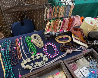 Assorted Costume and Sterling Jewelry, Gold Plated and Sea Shells