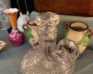 Czechoslovakian Crystal Decanter