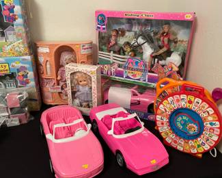 Vintage Assorted Toys Fischer Price, Mattel