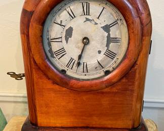 Backside of Antique Mantel Clocks ~ Warren Telechron & Seth Tomas Tudor Model