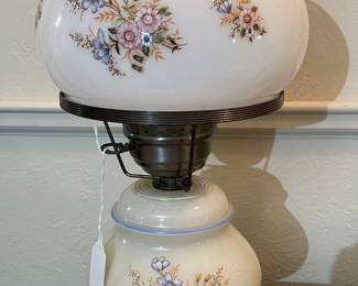 Antique Wash Basin Marble Top Cabinet, Gone With the Wind Style Bedroom Lamps Three Way Switch