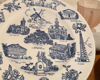 Collectible Plate 1824 Victoria Texas City of Roses 1954