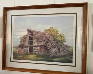 Old Barn Framed Lithograph
