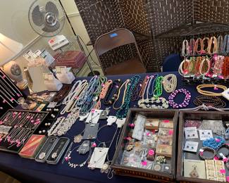 Assorted Costume and Sterling Jewelry, Gold Plated and Sea Shells