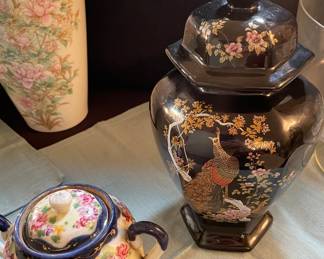 Asian Ginger Jar and Teapot
