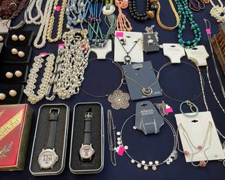 Assorted Costume and Sterling Jewelry, Gold Plated and Sea Shells