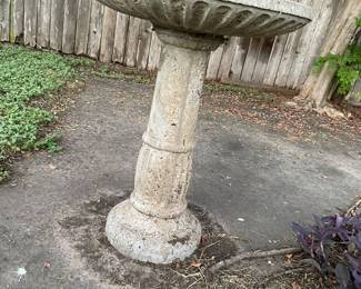 Cement Bird Bath