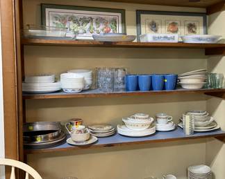 Assorted Correlle Dinnerware, Vintage Coffee Cups