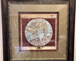 Framed - Mary Elizabeth Print - OrbisTerrarum Nova ET Accuratissima Tabula 