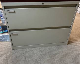 2 file drawer lateral metal filing cabinet 