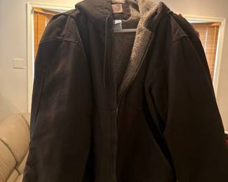 vintage carhartt hooded work jacket 