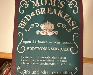 Mom's Bed & Breakfast Wall Decor 