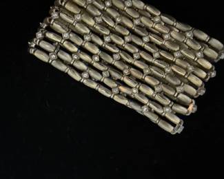 10 Row Multi Diamond Studded Stretch Bracelet 