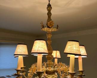 Louis XV Style Bronze Chandelier 