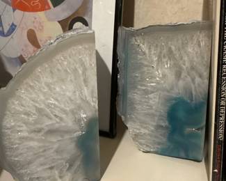 Agate Crystal Bookends 