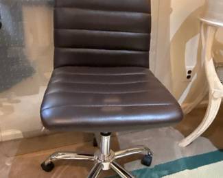 Modway Ripple Armless Mid Back Vinyl Office Chair 