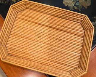 Wicker Wood Tray