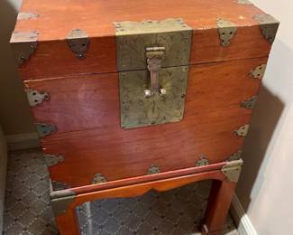 antique Chinese Chest on Stand 