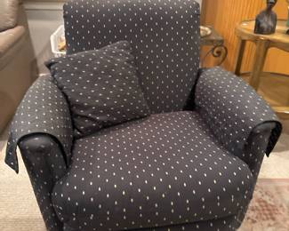 Blue Arm Chair Recliner 
