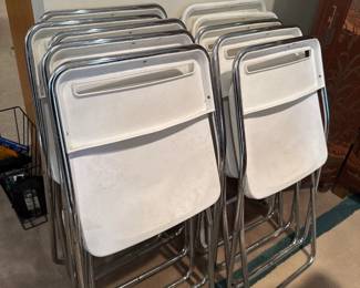 folding chairs - set of 10