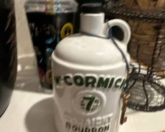 Vintage McCormick 7 yrs old Straight Bourbon Whiskey Jug 