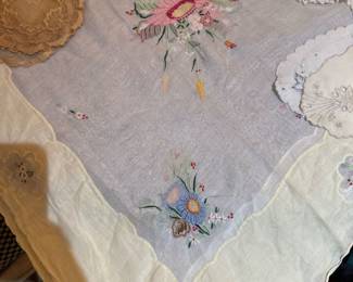 Antique Embroidered Tablecloths
