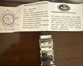 Visage Chronograph Zero Reset Watch