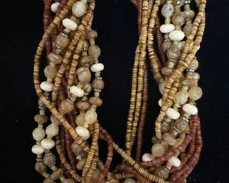 Glass multi Stone beaded necklace 