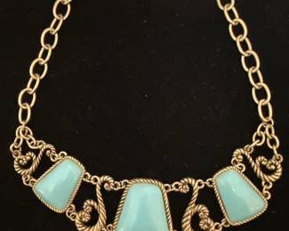 Gold and Turquoise Necklace 