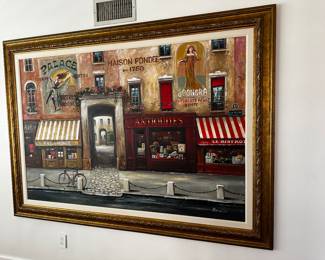 Huge 3wall oilon canvas. Listed artist