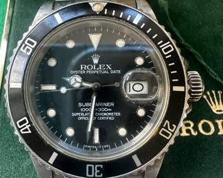 Rolex 1985 Submariner with papers box tags booklet and box. Complete