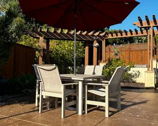 A large group of Telescope Casual Furniture very expensive and made to last! Clean and ready to use.