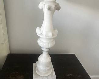 Alabaster table lamps. Pair
