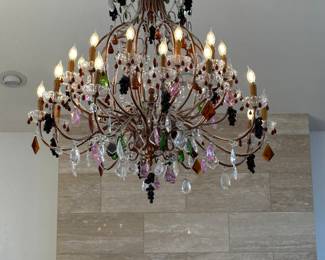 WOW. What a chandelier. 24 lights. Large and impressive