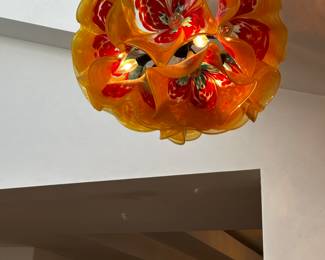 Another Italian murano chandelier. Fun design and colors