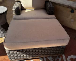 Restoration Hardware outdoor wicker seating group