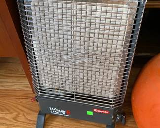 Propane heater often used for camping or RVs but will work in any situation
