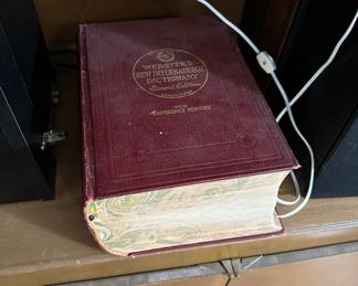 1934 Webster Dictionary