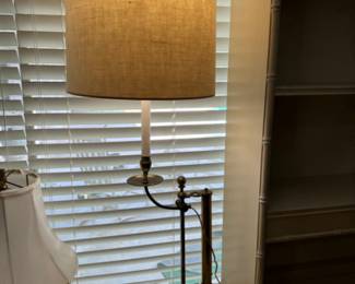 Stiffel Adjustable Height Brass Lamp