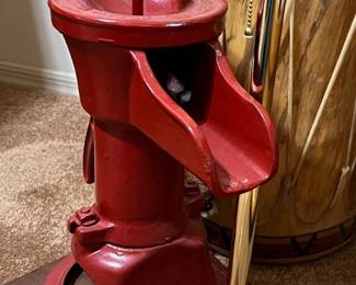 Vintage Cast Iron Water Pump Lamp